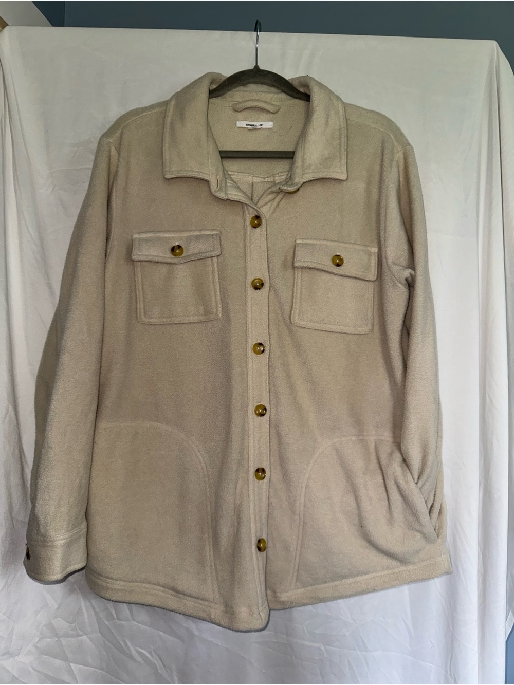Women’s O’Neill Cream Fleece Button-Up Shacket